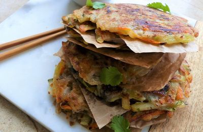 Yachaejeon (crêpes coréennes de légumes)