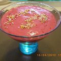 Mousse légère aux framboises