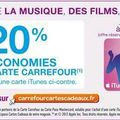 Promotion iTunes chez Carrefour !