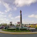 Rond-point à Nuevo Laredo (Mexique)