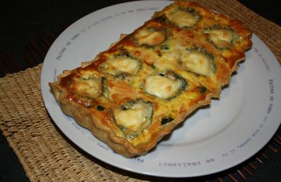 QUICHE AUX EPINARDS, SAUMON ET CHEVRE FRAIS