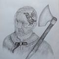 Dessin divers: on a tous une âme viking... Mon voisin Thierry en viking... 👌