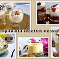 Récapitulatif de recettes faciles " dessert"