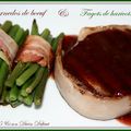 Tournedos de boeuf et fagots de haricots verts