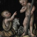 Lucas Cranach the Elder (Kronach 1472-1553 Weimar) and Studio, The Infant Christ and Saint John the Baptist 