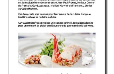 Création d'une page de publicité pour la Brasserie des confluences - Petit Fûté Lyon