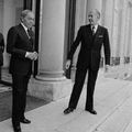 Le roi Hassan 2 et le président Giscard d'Estaing