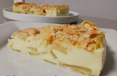 Flan sans pâte poires et amandes