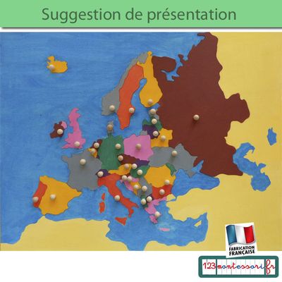 La carte puzzle de l'Europe