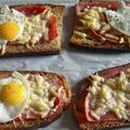 Tartines façon croque-madame