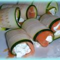 courgettes saumon fume facon maki