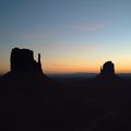 Sun Set at Monument Valley