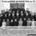 Ecole publique du Ronzy 1936 ou 37