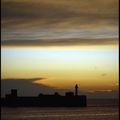 Le Havre, L'entrée du port ce soir.