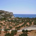 la petite baie d'Agios Minas au bout de 4 km de