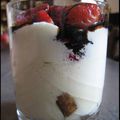 Tiramisu aux fraises aromatisé vodka grenade