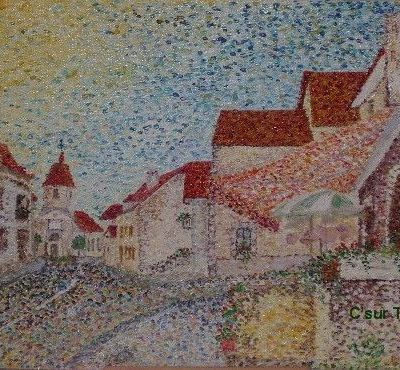 une toile, à points.... !