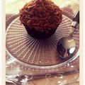 Gateau individuel vanille, poire et caramel # Cupcake