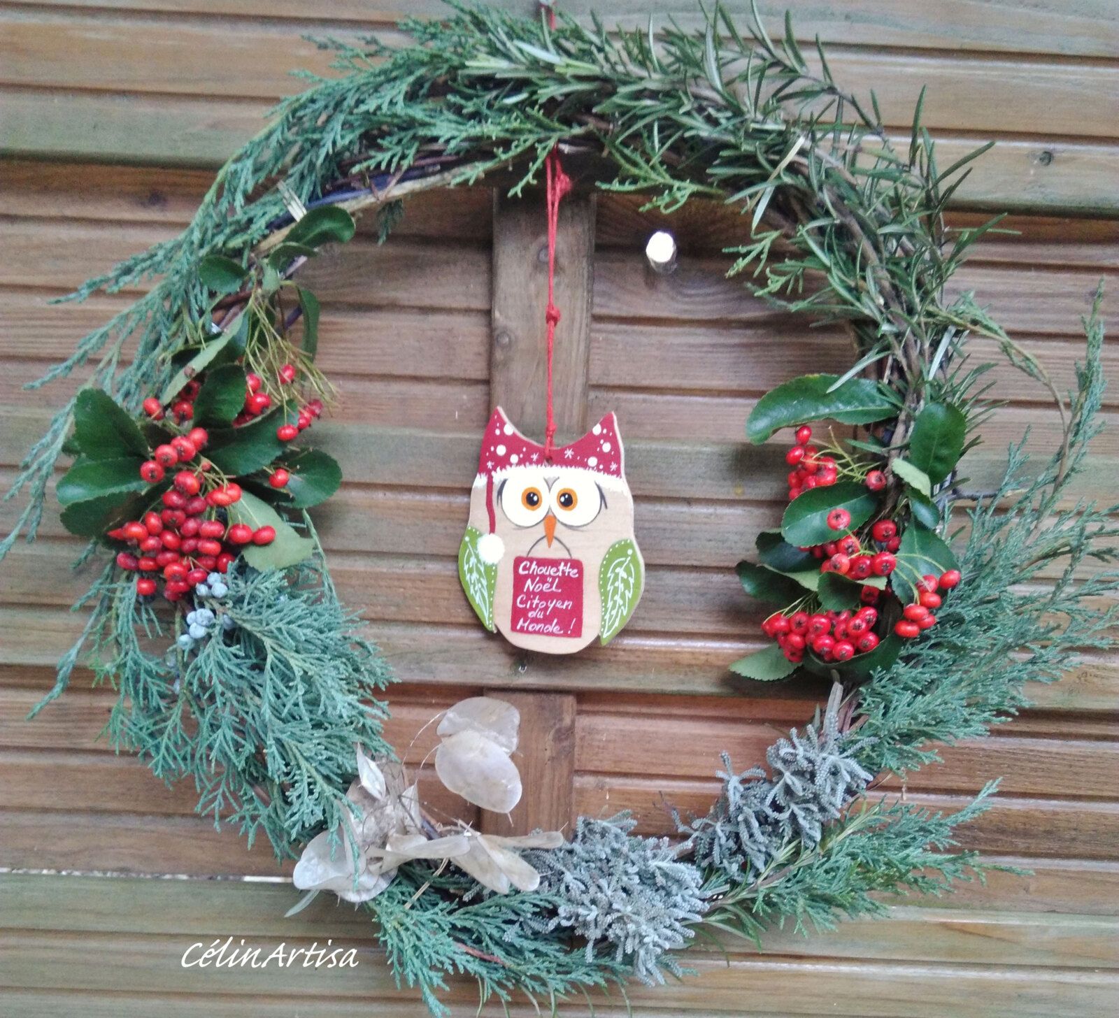 couronne de l'Avent végétale
