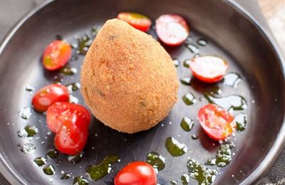 Arancini tomate-mozzarella