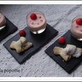 Panna cotta à la fraise tagada et ses petits noeuds à la noisette