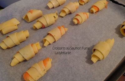 Croissants au Saumon Fumé