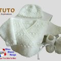 PATRON tricot bb FACILE et PREMA modele layette bébé et patron a tricoter Explications tuto brassière, bonnet, chaussons et Reborn