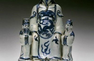 The Taoist deity Zhenwu, with two attendants, Ming dynasty (1368-1644), Reign of the Zhengde emperor (1506-1521)