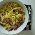 Tagliatelle à la carbonara