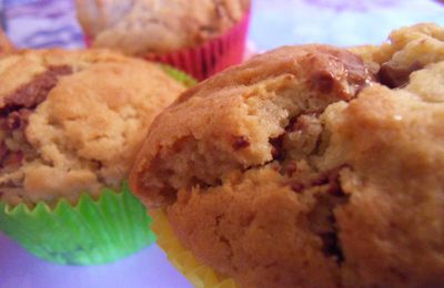 Muffins aux pépites de chocolat au lait