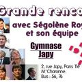 RENCONTRE AVEC SEGOLENE ROYAL LE 19 NOVEMBRE AU GYMNASE JAPY PARIS 11