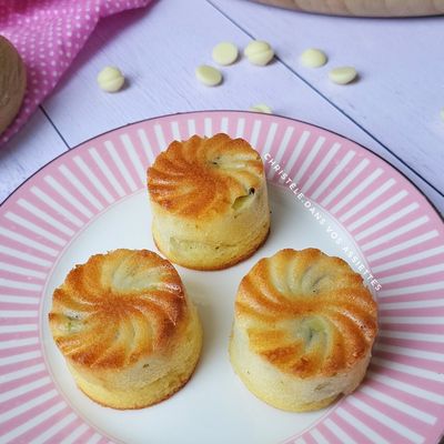 Mini cyclones kiwi et chocolat blanc 