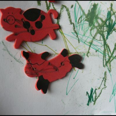 lorsque les animaux de la ferme gambadent