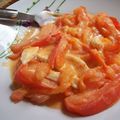 mijoté de poulet/tomates