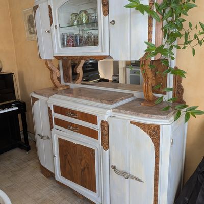 buffet art déco avec effet chaulé