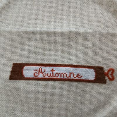 Broderie d'automne terminée