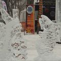Des sculptures de glace à la fête des