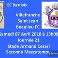 01 à 20 - 1977 - N3 - SCB 4 VILLEFRANCHE SAINT JEAN BEAULIEU FC 1 - Secondu Mezzutempu - 07 04 2018
