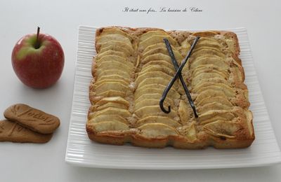 Financiers geant aux pommes (pink lady) et au speculos 