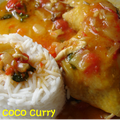 Poulet coco curry 