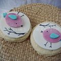 { décor pâte à sucre) Sablés oiseaux - bird biscuits