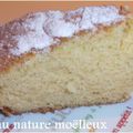 Gâteau moëlleux nature