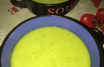 Velouté de courgette/curry au thermomix