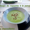 Soupe de roquette à la pancetta