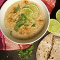 Dahl de lentilles corail et lait de coco