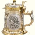 A German parcel-gilt silver tankard, Philipp Küsel, Augsburg, 1691-95