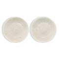 A pair of white-glazed lobed dishes, Sui – Tang dynasty