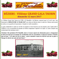 BÉZIERS - NOUVELLE DATE DU VIIIeme GRAND GALA TAURIN 2017