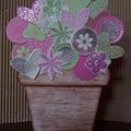 POTS DE FLEURS TAMPONNEES