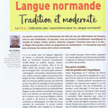 LE NORMAND N'EST PAS QU'UN PATOIS, C'EST AUSSI UNE LANGUE... LITTERAIRE!